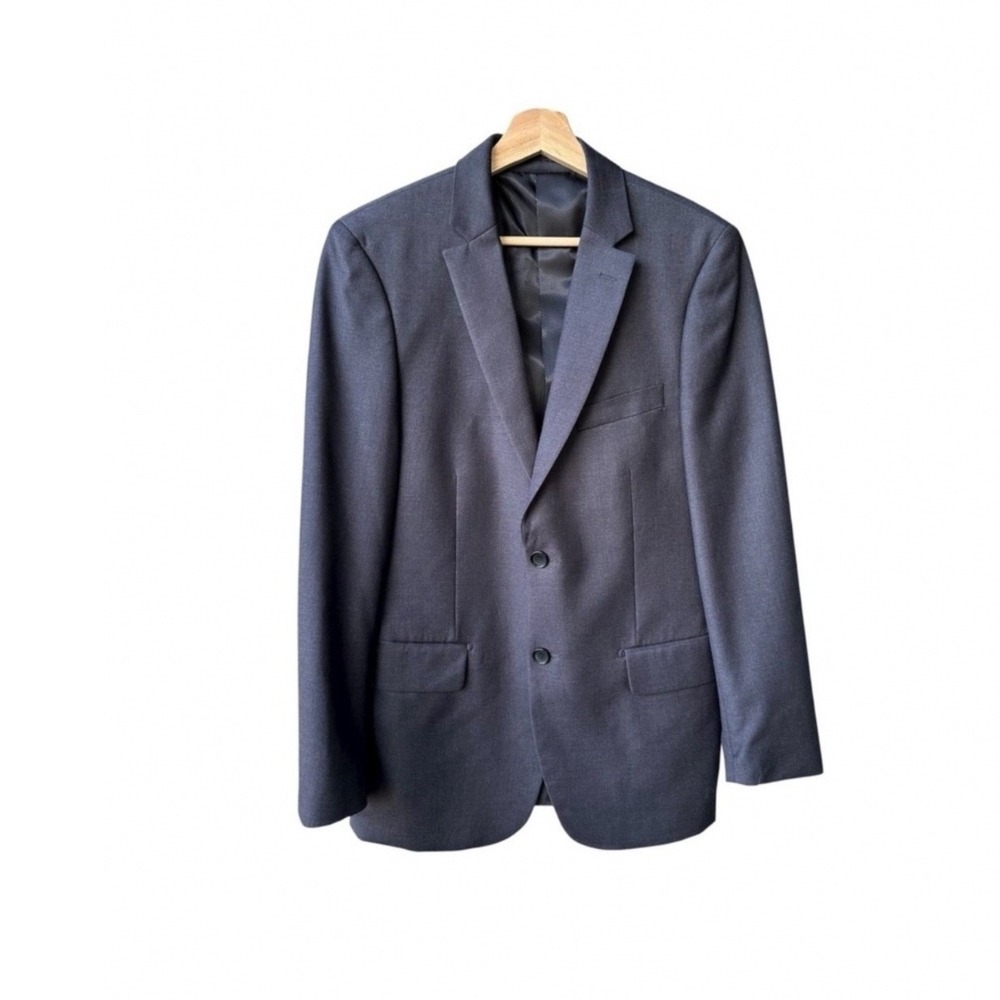Giorgio Fiorelli Blazer Sports Coat Jacket Charcoal Grey Button Size 36 Regular
